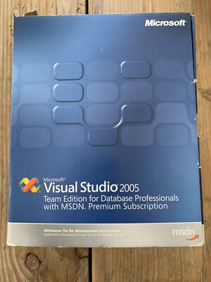 Visual Studio 2005 Team Edition for Database, DE, Vollversion mit MwSt-Rechnung