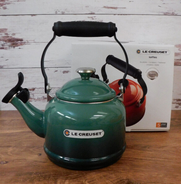 Le Creuset Enameled Steel 1.25 Quart Demi Kettle, Artichaut 