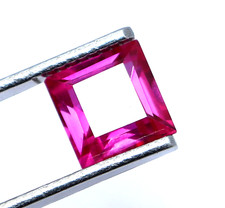 Natural Pink Sapphire 6.05 Ct AGL Certified Princess Cut Loose Gemstone