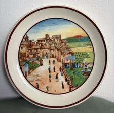 PIATTO IN CERAMICA SANTUCCI DERUTA PER COLUSSI PERUGIA-4-