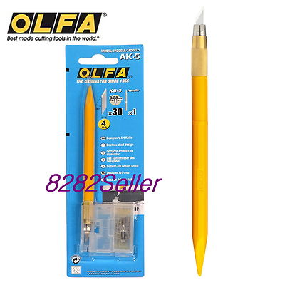 OLFA AK-5 Designer's Art Knife with a spatula edge. Ideal for designers NEW