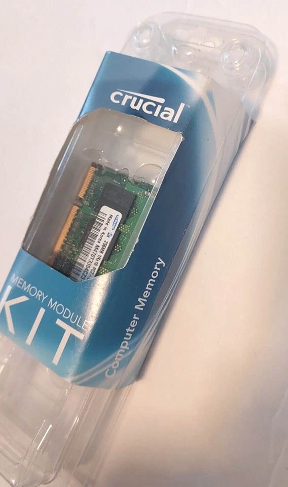 Nuevo Crucial 256MB X2 (paquete de 2) 1Rx16 PC2 Unidad de Memoria - Kit de Módulo de Memoria Foto 2 de 4