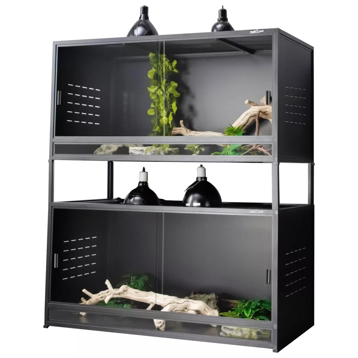 Large Reptile Enclosure Terrarium 120 Gallon 48