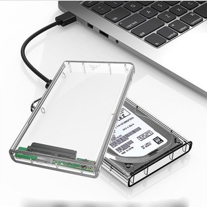 2 5 Inch Hard Drive Case Usb3 0 Clear Hdd Enclosure Transparent Free Uasp Ssd Ebay