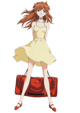 Asuka Langley Neon Genesis Evangelion Anime Weatherproof Sticker 6" Car Decal