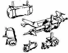 Cal Scale 300 HO Scale Brake Set -- Westinghouse "UC" Air System