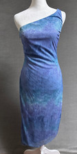 Jessica McClintock Gunne Sax Dress XS Blue Bodycon 90s y2k Cocktail Party Prom