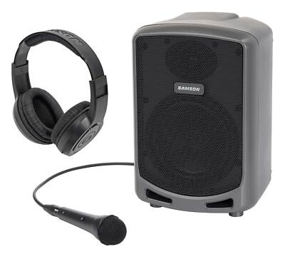 Bluetooth Speaker Samson Expedition Explor Portable PA System Blue