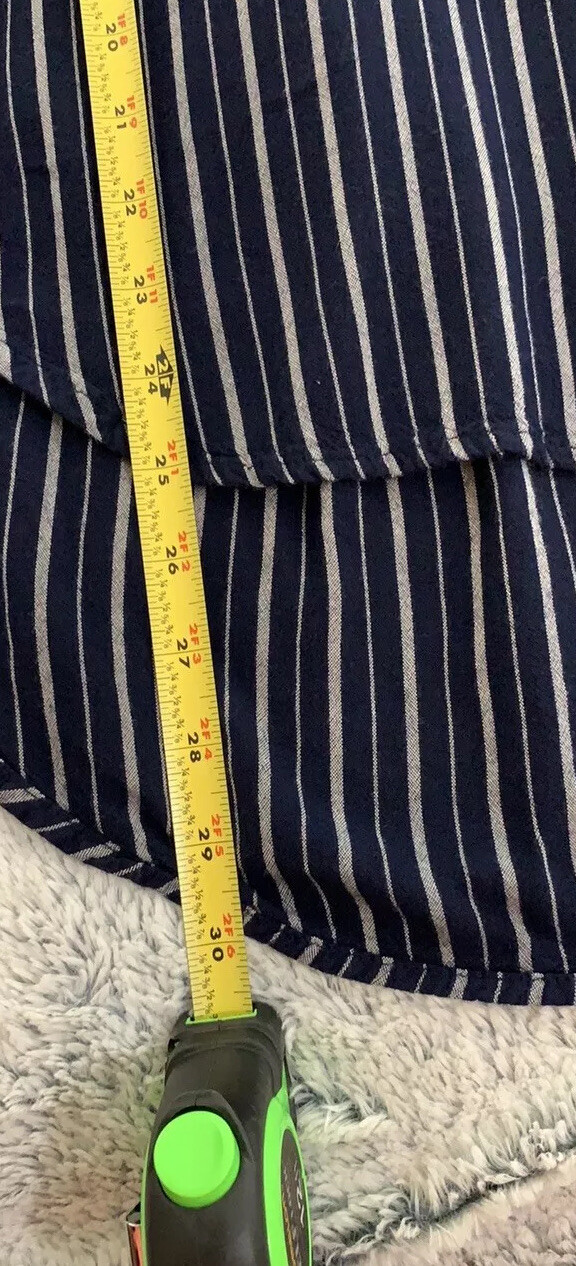 Universal Thread blue stripe button down hi lo top - image 7