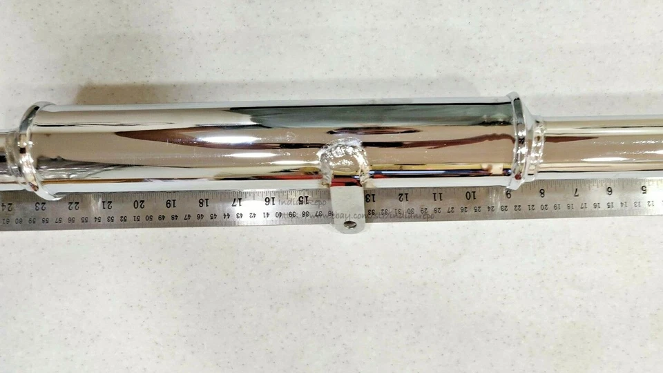 SILENCIADOR Y TUBO DE ESCAPE (CROMADO) CON CLIP PARA INDIO 741 NÚMERO DE PIEZA: 93489 Foto 4 de 4