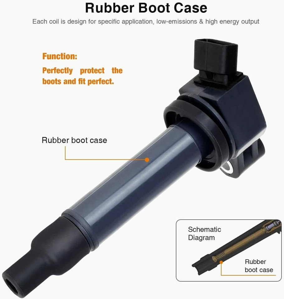 6X Ignition Coils For Lexus ES300 RX300 Toyota Camry 3.0L UF267 2001 2002 203 US - Image 3 of 4