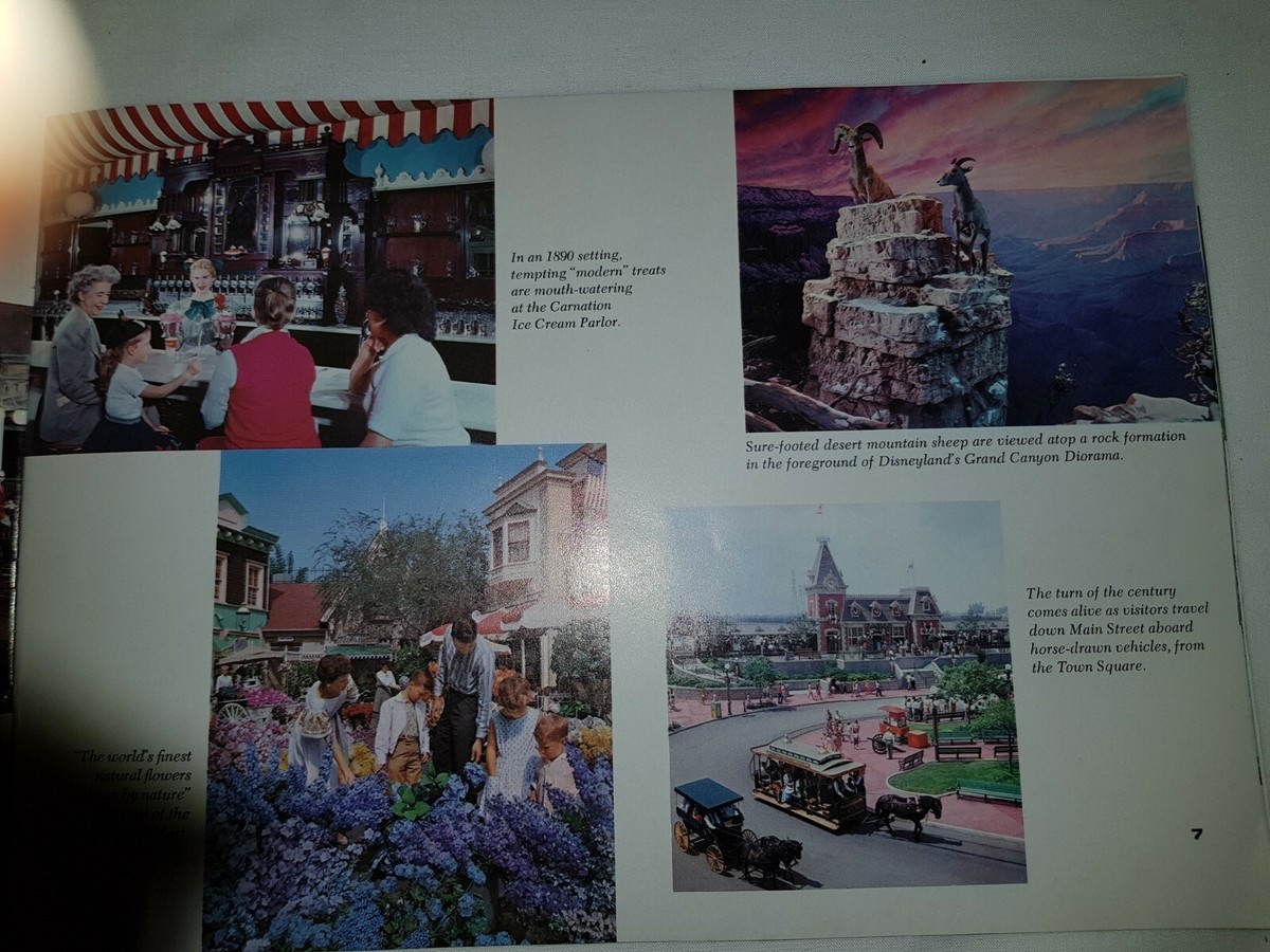 Rare Original 1960s Walt Disney Guide To Disneyland Guide Book