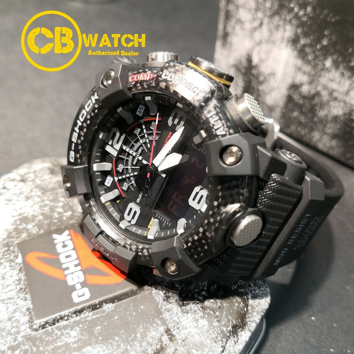 CASIO G-SHOCK GG-B100-1A MUDMASTER x CARBON QUAD SENSOR WATCH ARMY BLACK