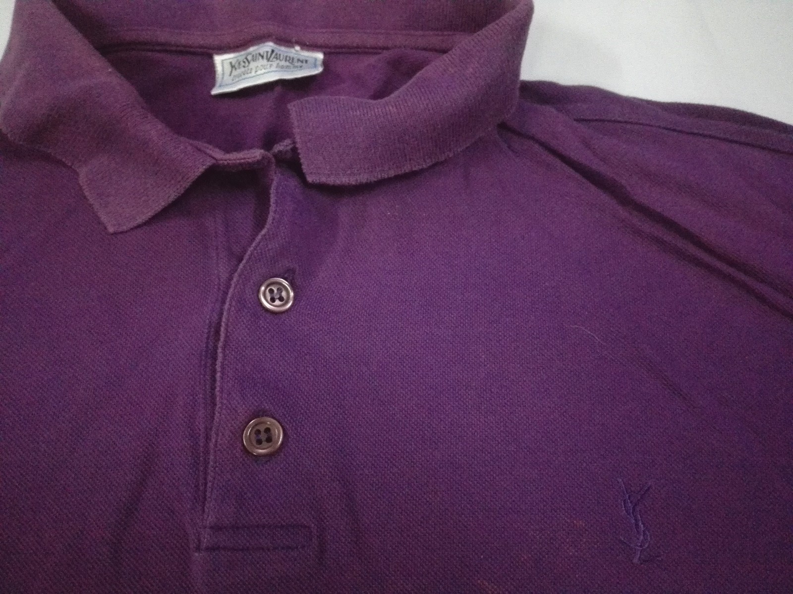 YSL YVES SAINT LAURENT Tricots Pour Homme POLO T SHIRT LOGO RICAMO COLORATO