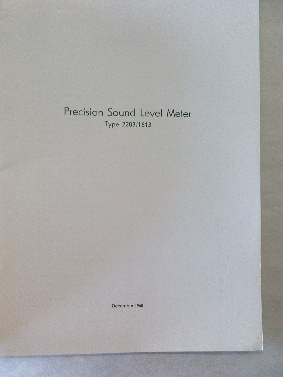 Bruel & Kjaer Type 2209 Sound Level Meter With Type 1613 Octave Filter Set in Saint-Jean-sur