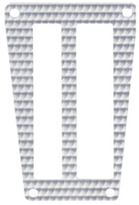 Swirled Silver Console Shifter Plate Insert 1970-1981 Pontiac Firebirdtrans Am