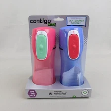 Contigo 14 oz. Kids Trekker Autoseal Water Bottle 2-Pack - Pink/Purple #1000