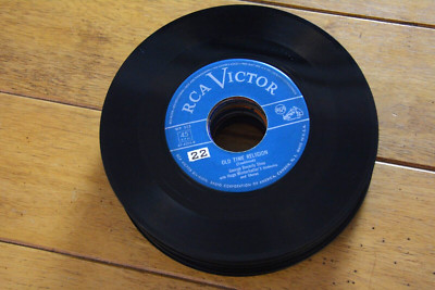 GEORGE BEVERLY SHEA ''OLD TIME RELIGION'' 45 RPM 7'' RECORD GOSPEL [4B3-154]