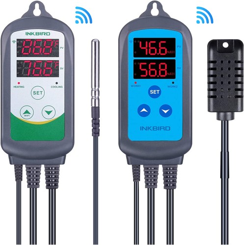 Inkbird Temperature Humidity Controller WiFi 2.4G Thermostat Outlets Humidistat - Picture 19 of 19
