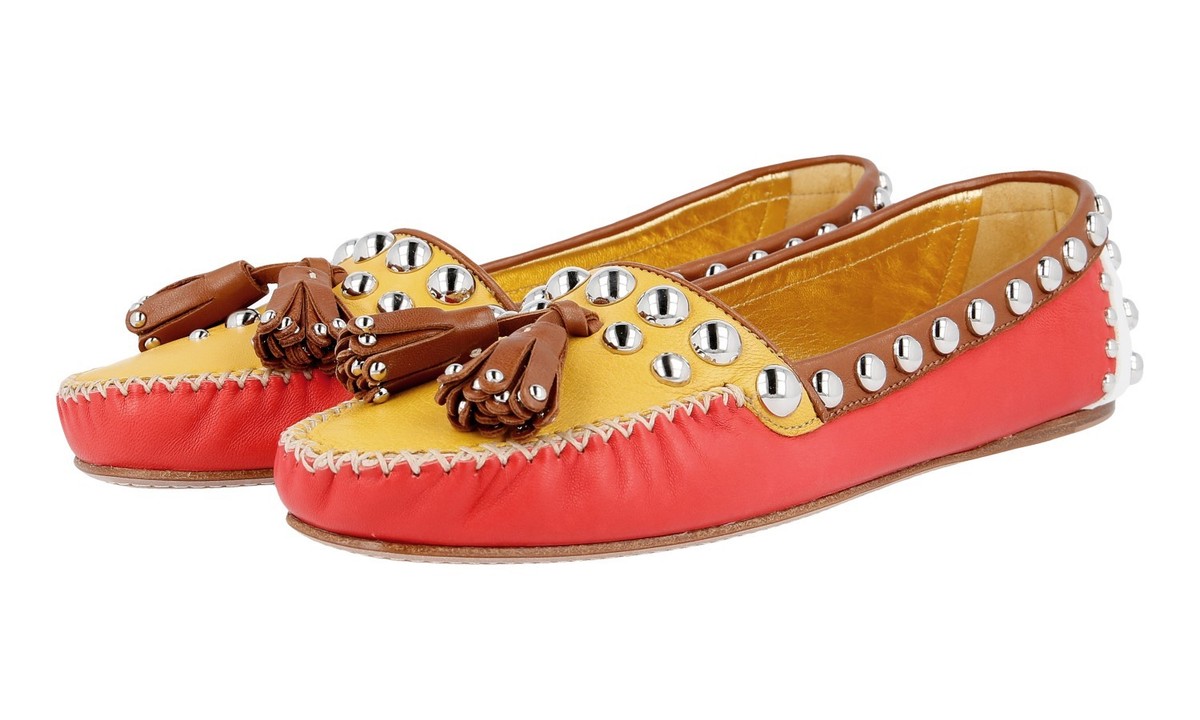 新品 PRADA レザー フラットシューズ 楽天市場】PRADA プラダ バレエシューズ 1F794N 3A9S レディース
