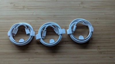Lot Of 3 Genuine APPLE USB-C to C Woven Charging Data Cable  iPhone 3.3 Ft