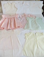 Lot 11 Vintage Embroidered Baby Girl Dresses Slips Sizes 3 to 18 Months