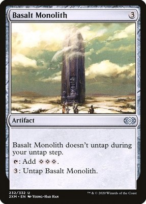 MTG Magic the Gathering Basalt Monolith (232/503) Double Masters NM