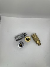 Lot of 4 Air Compressor Quick Connect Couplers Adapters 1/4 NPT Brass Steel