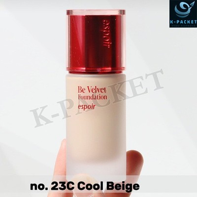 ESPOIR Be Velvet Foundation 30g #23C Cool Beige Koreanischer Verkäufer HERGES...