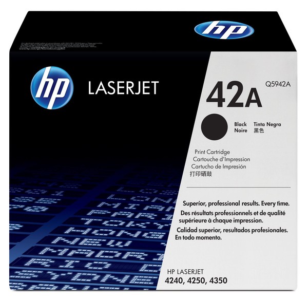 Hp 42X - Hohe Ergiebigkeit - Schwarz - Original - Laserjet - Tonerpatrone (Q5942-image