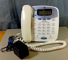 GE Landline Corded Phone Model 27958GE1-A Off White Desk or Wall Speakerphone