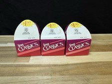 3 Pairs  Vintage 1992  Leggs Classic Pantyhose  Size Q  Off Black  Sheer Toe