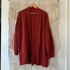 Lululemon Merino Wool-Blend Ribbed Long Wrap Sweater sz 12