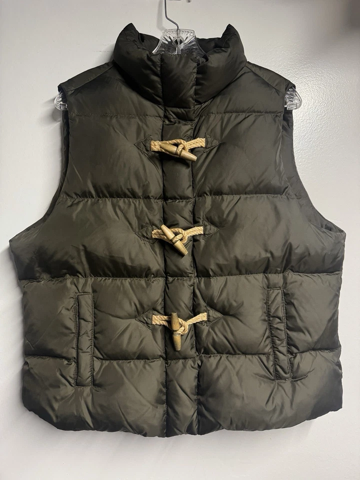 Chaleco acolchado Ralph Lauren Chaleco Toggle XL Denim & Supply Verde oliva Cremallera Mujer Foto 2 de 4