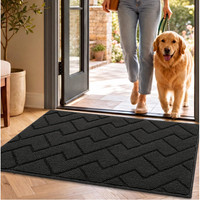 FußMatte 50X80Cm Dunkelgrau Rutschfest Waschbar TüRmatte