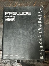 1986 Honda Prelude Service Manual Oem Repair Book Excellent Condition 1986 Honda Prelude Service Manual Oem Repair Book Excellent Condition