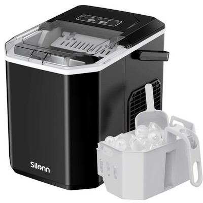 Silonn Tragbare Eismaschine Arbeitsplatte Selbstreinigende Eismaschine Produziert 9 Eis