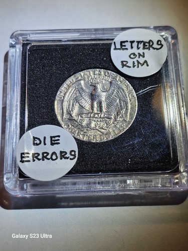 1973 Washington Quarter, Rare,DDO/DDR Die Errors, Off-centered & Letters On Rim! - Picture 21 of 22