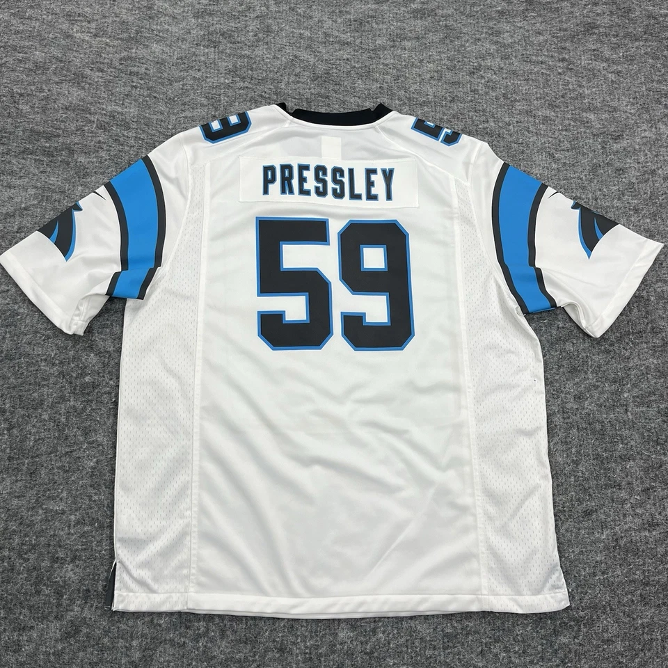 Camiseta Pressley Carolina Panthers Para Hombre 2XL Blanca NFL Fútbol Nike Foto 2 de 4