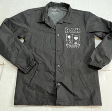 Beyonce X Coachella BAK nylon jacket  Adult Medium Black Snap Button