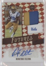 2021 Panini Legacy Futures Ruby 17/100 Demetric Felton #FP-DF Patch Auto 10uy