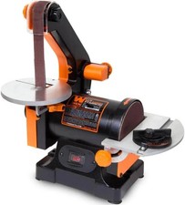 WEN 6515T 30in Belt Sander with 5in Sanding Disc - Black/Orange