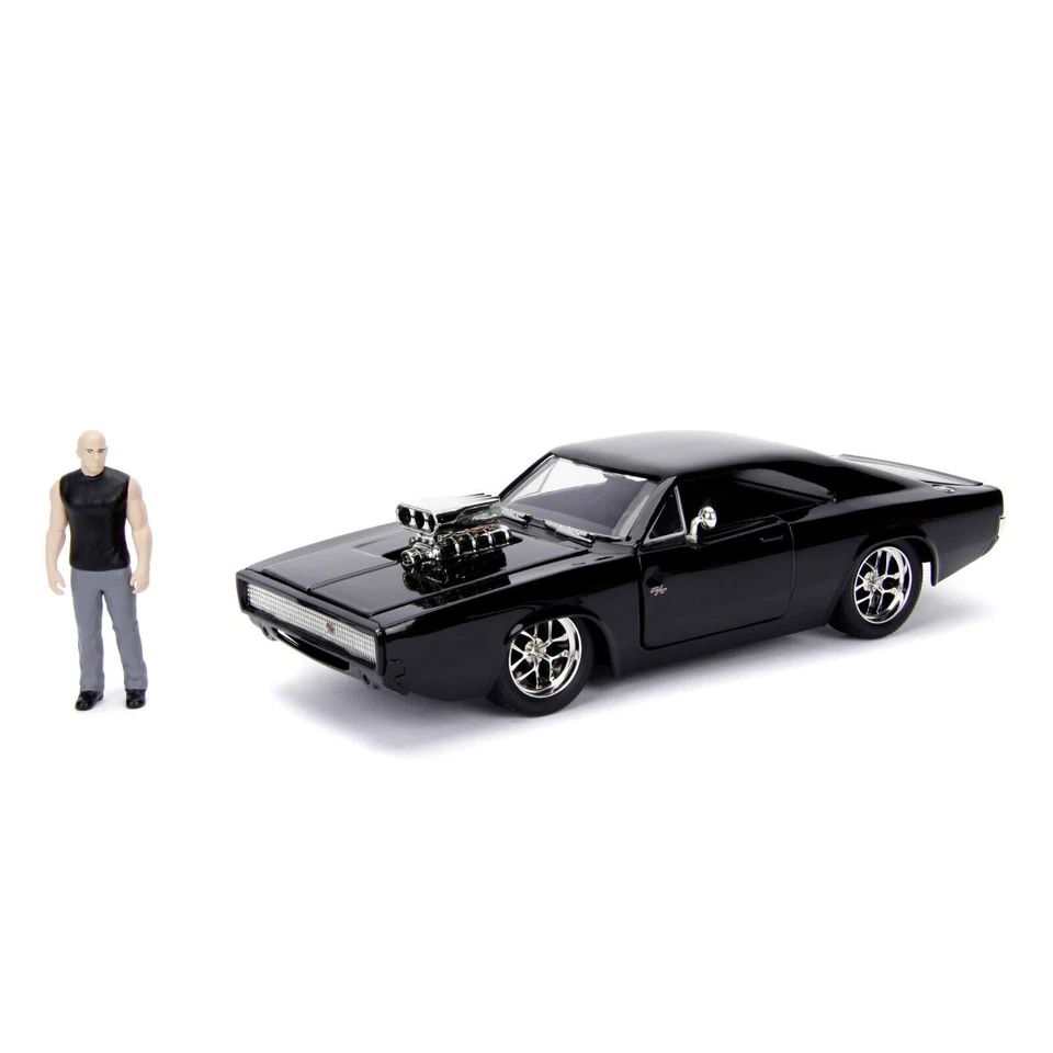 “Fast & Furious”, Dodge Charger 1970 + Personaggio Toretto - Jada Toys, + 8 Anni - Immagine 2 di 4