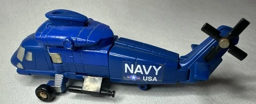 Vintage 1984 Gobots Flip Top Navy Helicopter MR-40 Bandai Tonka Action Figure