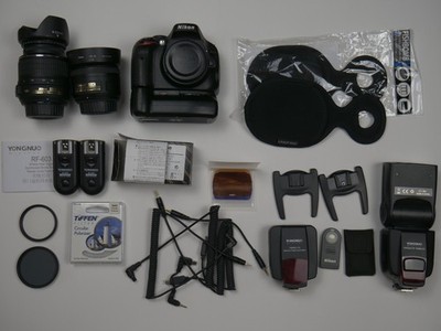 Nikon D5100 DSLR Bundle - 35mm f/1.8G Prime & 18-55mm VR Lenses - Full bundle