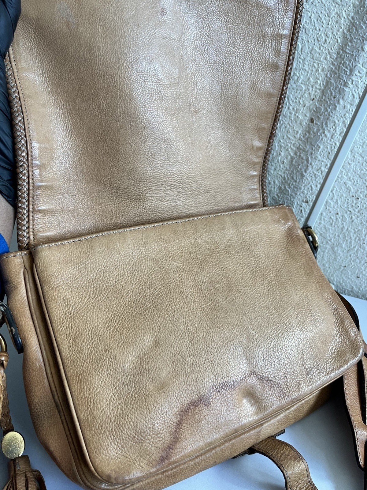 Gucci Marrakech Shoulder Bag Brown Leather thumbnail 9