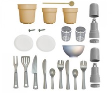 Akcesoria kuchenne Smoby E14102: duży zestaw akcesoriów