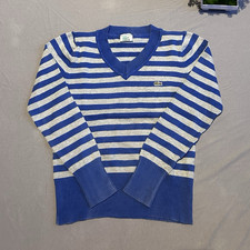 Lacoste Herren Pullover S Blau Grau Gestreift...