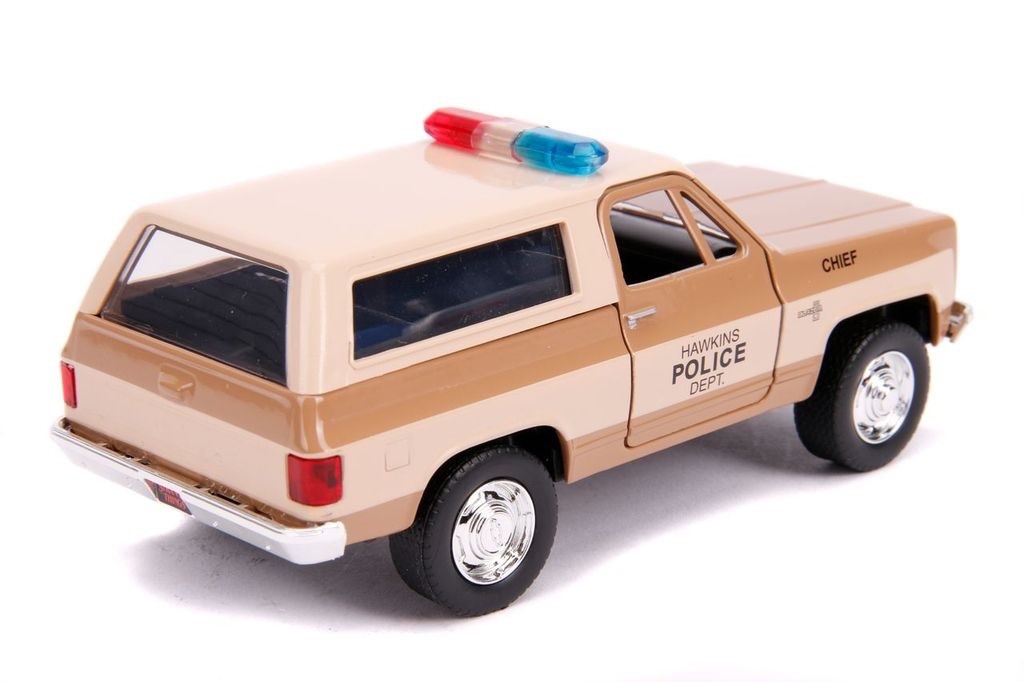 Stranger Things Hopper's 1980 Chevrolet Blazer Hawkins Police Jada