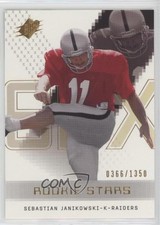 2000 SPx Rookie Stars 366/1350 Sebastian Janikowski #123 0nr3